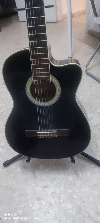 Guitarra Acústica Negra