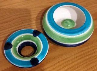 Cinzeiro cerâmica multicolor