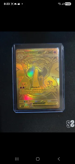 Mega Charizard X EX 130/94 Carta Pokémon Dorada