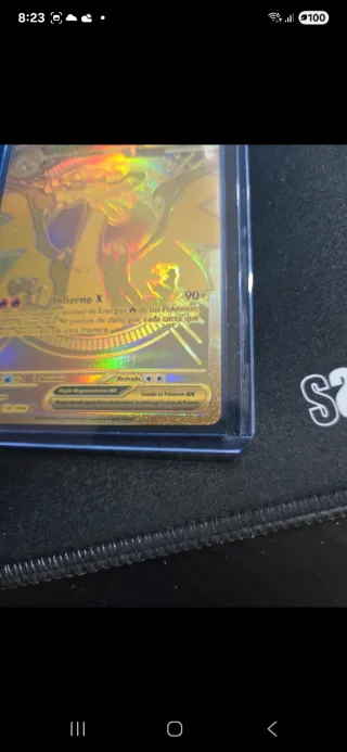 Mega Charizard X EX 130/94 Carta Pokémon Dorada