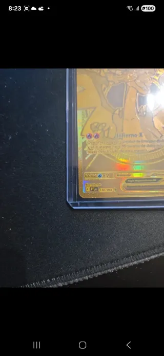 Mega Charizard X EX 130/94 Carta Pokémon Dorada