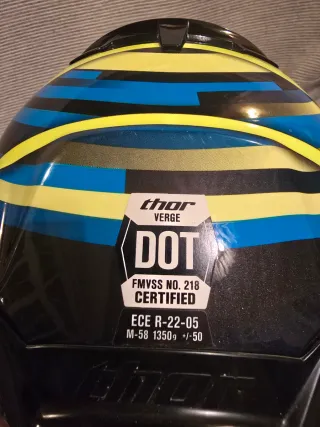 Casco y gafas Enduro Thor Verge Vortech Talla M