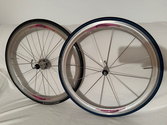 Rodas Campagnolo Shamal Titanium 700c Michelin 9v
