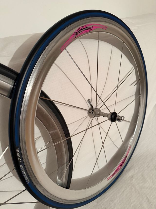 Rodas Campagnolo Shamal Titanium 700c Michelin 9v