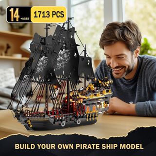 Set construccion barco pirata 1713 piezas NUEVO