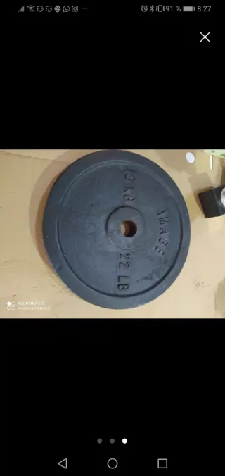 Disco de pesa 10 kg / 22 lb