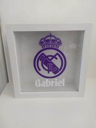 Hucha personalizada Real Madrid con nombre