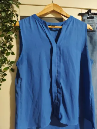 Conjunto Top y Pantalón Vaquero Azul