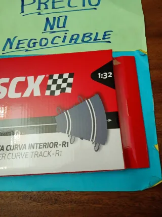Scalextric blíster  curva interior R1 pista gris