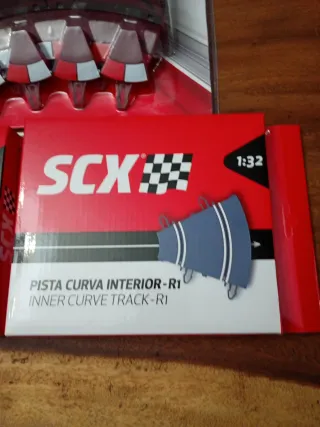 Scalextric lote curva interior R1 completa gris