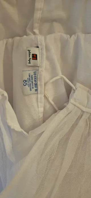 Cancán Fallera Bailadora 85cm Blanco