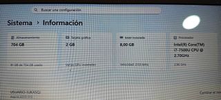 Acer i7 | 8GB RAM | NVME+HDD | W11 | Office