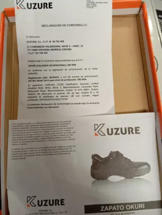 Zapatos vigilancia y seguridad talla 44. Cómodos.