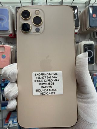 iPhone 12 Pro Max 128GB Oro/92% bat factura garant