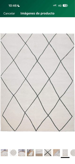 Tappeto con design romboidali scandinavi/berberi