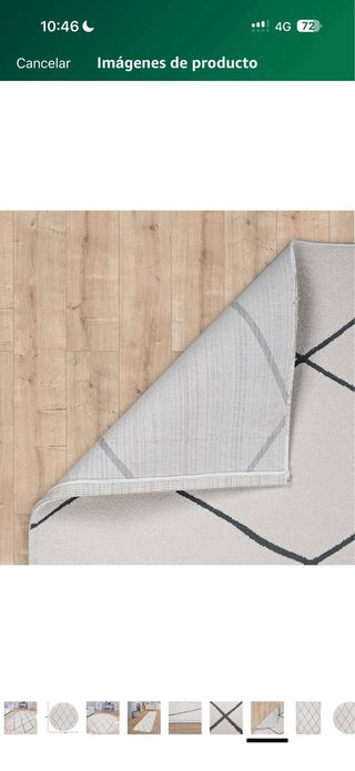 Tappeto con design romboidali scandinavi/berberi