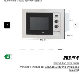 Microondas Teka Integrable