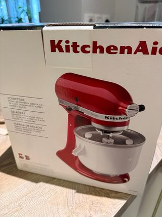 Robot de cocina KitchenAid 6.6 L Rojo + Heladera