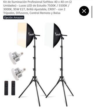 Kit Iluminación LED Estudio 40x40•PRECINTADO•
