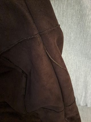 Abrigo marrón con pelo