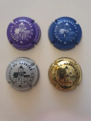 4 Chapas de Cava Agrícola de Barberà