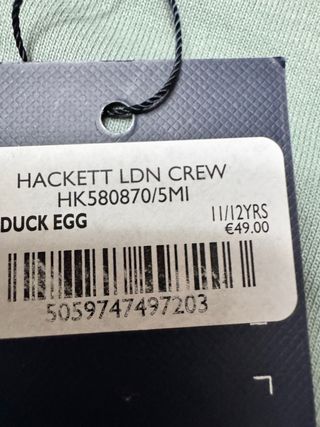 Sudadera Hackett Niños 11/12 Años