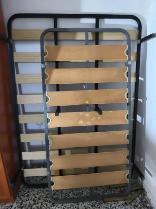 Somier 135x190 Metal y Madera