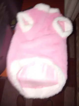 Vestido peluche rosa para perros pequeños  o gatos