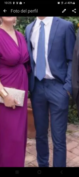 Traje azul para chico, un solo uso