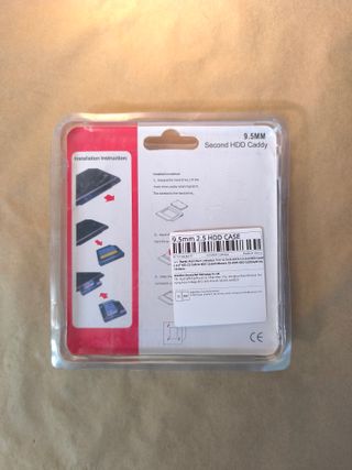 Caddy HDD 9.5mm para segundo disco duro (2.5”)