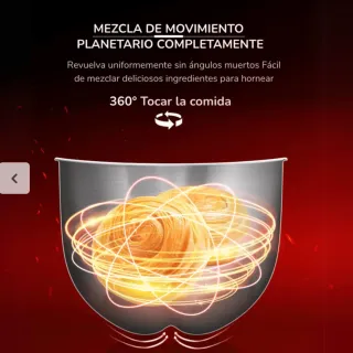 Shiro 10L rossa: impastatrice professionale