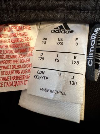 Pantalón corto portero Adidas original  8/9 años