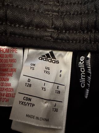 Pantalón corto portero Adidas original  8/9 años