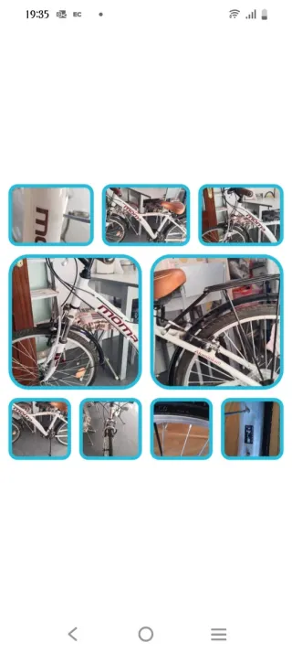 Bicicleta Moma Hybrid Blanca