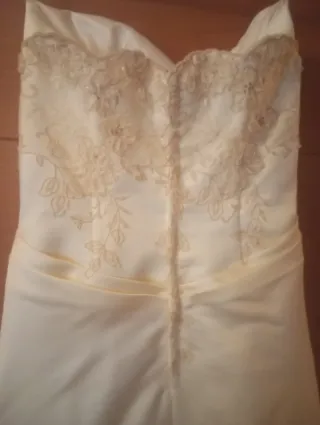Vestido de novia y velo talla 44