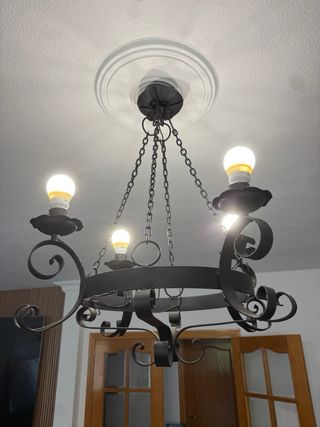 3 Lámparas de techo estilo candelabro