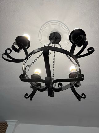 3 Lámparas de techo estilo candelabro