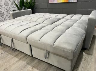 Sofá cama gris 210cm