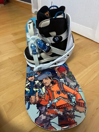 Tabla y fijaciones snowboard Burton