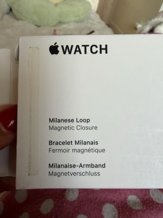 Apple Watch + Correa Loop Negra/Plata