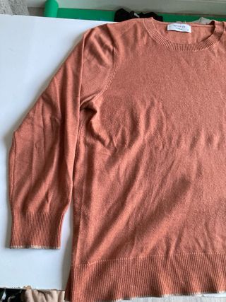 Jersey fino Woman talla M color terracota