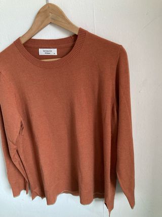 Jersey fino Woman talla M color terracota