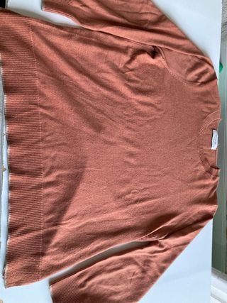 Jersey fino Woman talla M color terracota