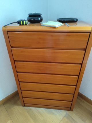 Conjunto Muebles Habitación Madera y Cristal