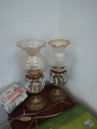 Lampade da comodino dorate