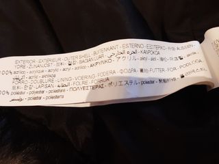 Abrigo pelo Zara efecto corto gris Talla M