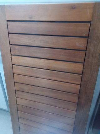 Mesa exterior plegable madera 45x82