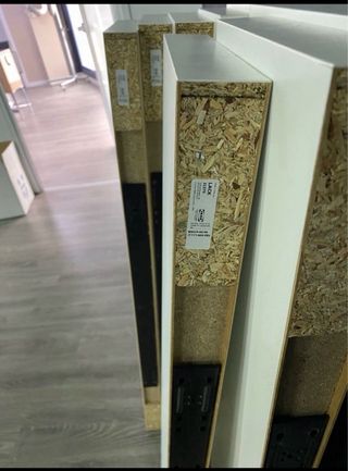 5 Baldas blancas de madera Ikea lack e
