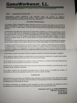 Zapatos de trabajo blancos talla 39