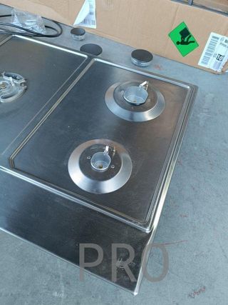 Placa de gas, 5 Zonas de Cocción, Control de llam